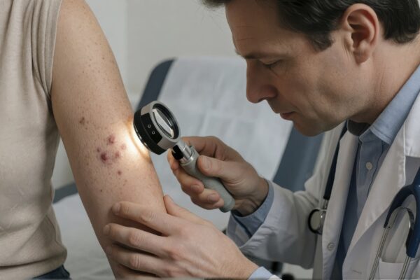 Dermatoscopia: cum se desfășoară verificarea alunițelor